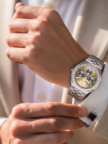 CERRUTI 1881 Zegarek analogowy 'Function watch Ravello' w kolorze srebrny