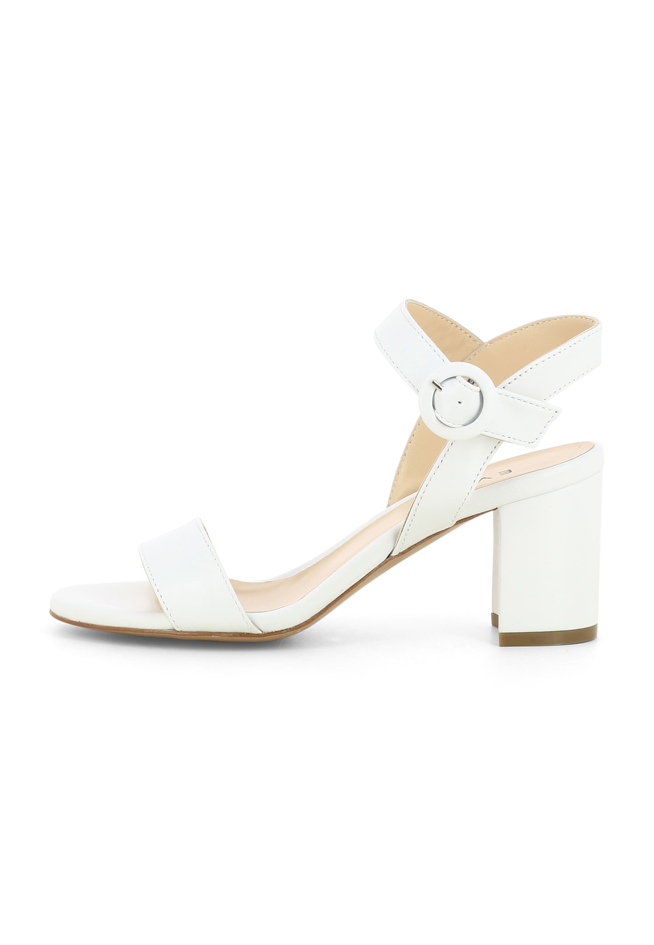 EVITA Sandalen met riem 'SAMANTA' in Wit: voorkant