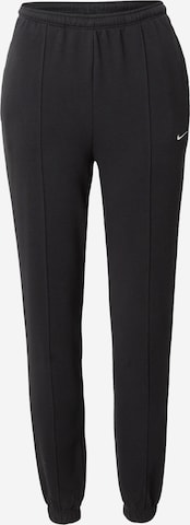 Nike Sportswear Tapered Pants in Black: front