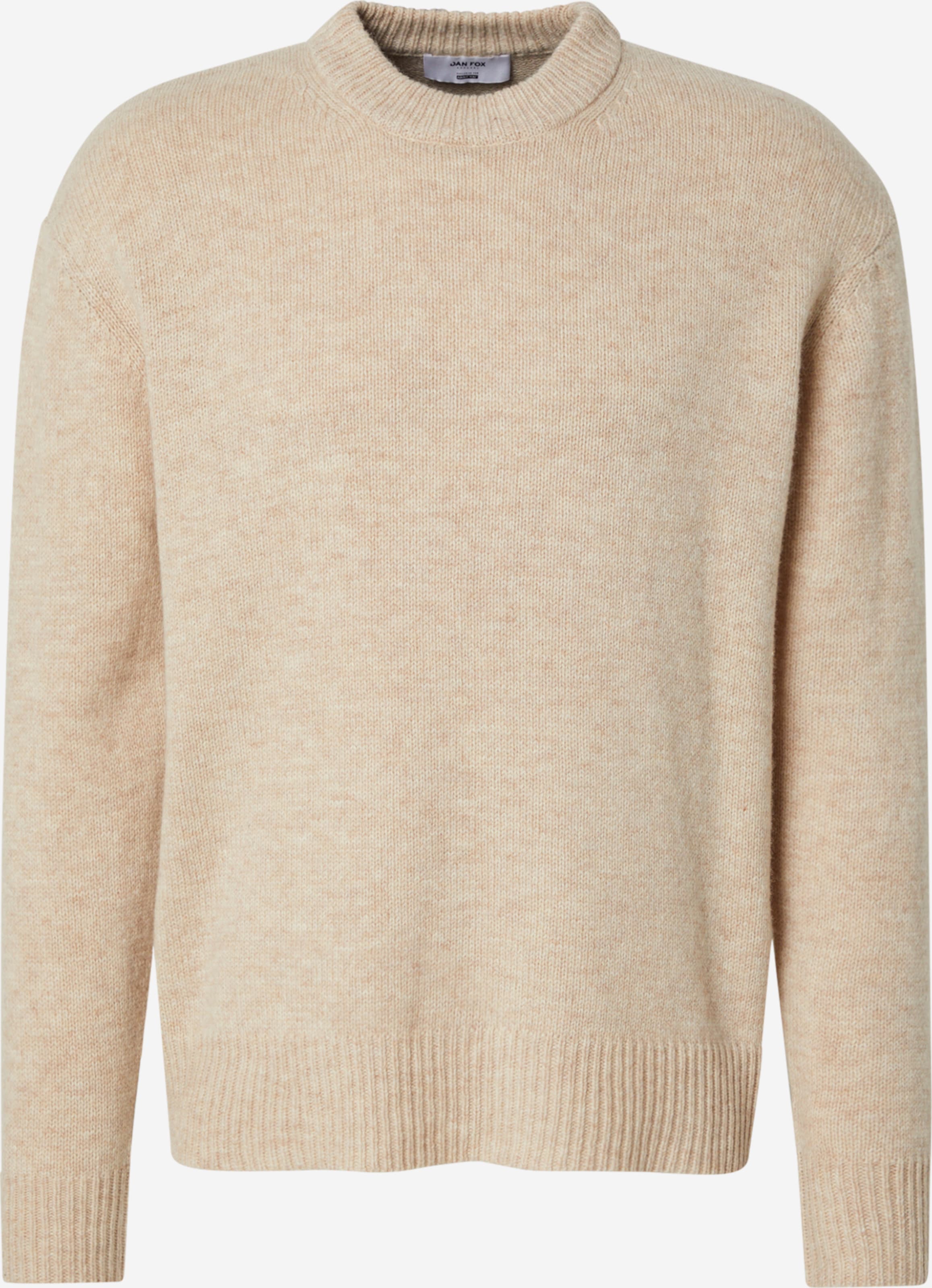 DAN FOX APPAREL Sweater 'Essential' in Mottled Beige | ABOUT YOU