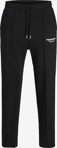 JACK & JONES Regular Pleat-Front Pants 'Kane' in Black: front