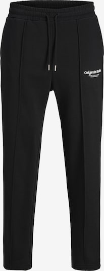 JACK & JONES Pleat-Front Pants 'Kane' in Black / White, Item view