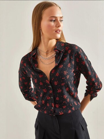 Bianco Lucci Blouse in Zwart