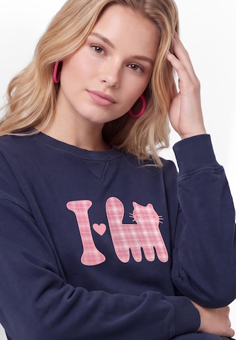 MYMO Sweatshirt in Blauw