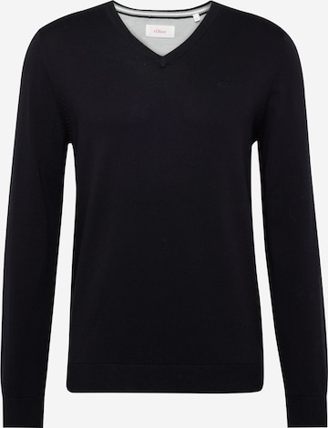 s.Oliver Sweater in Black: front