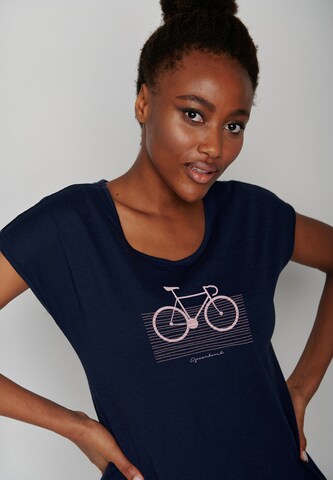Maglietta 'Bike Streak' di GREENBOMB in blu
