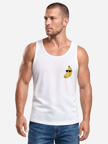 Neverless Shirt 'Cool Banana' in White: front