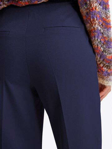 Rich & Royal Wide leg Trousers with creases in Blue