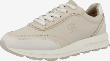 Sneaker bassa di s.Oliver in beige: frontale