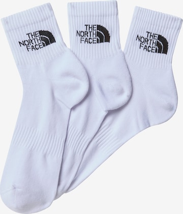 THE NORTH FACE Sports socks in White: front