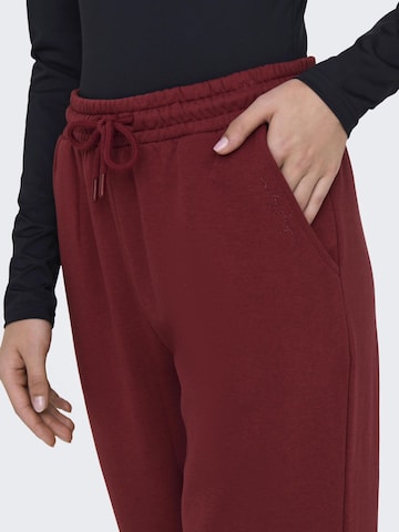 ONLY PLAY Tapered Sportbroek 'LUX' in Rood