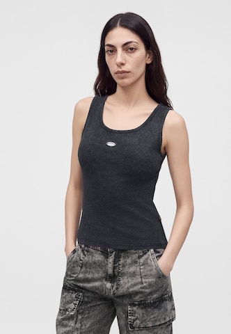 Top 'World' di ALPHA INDUSTRIES in nero: frontale