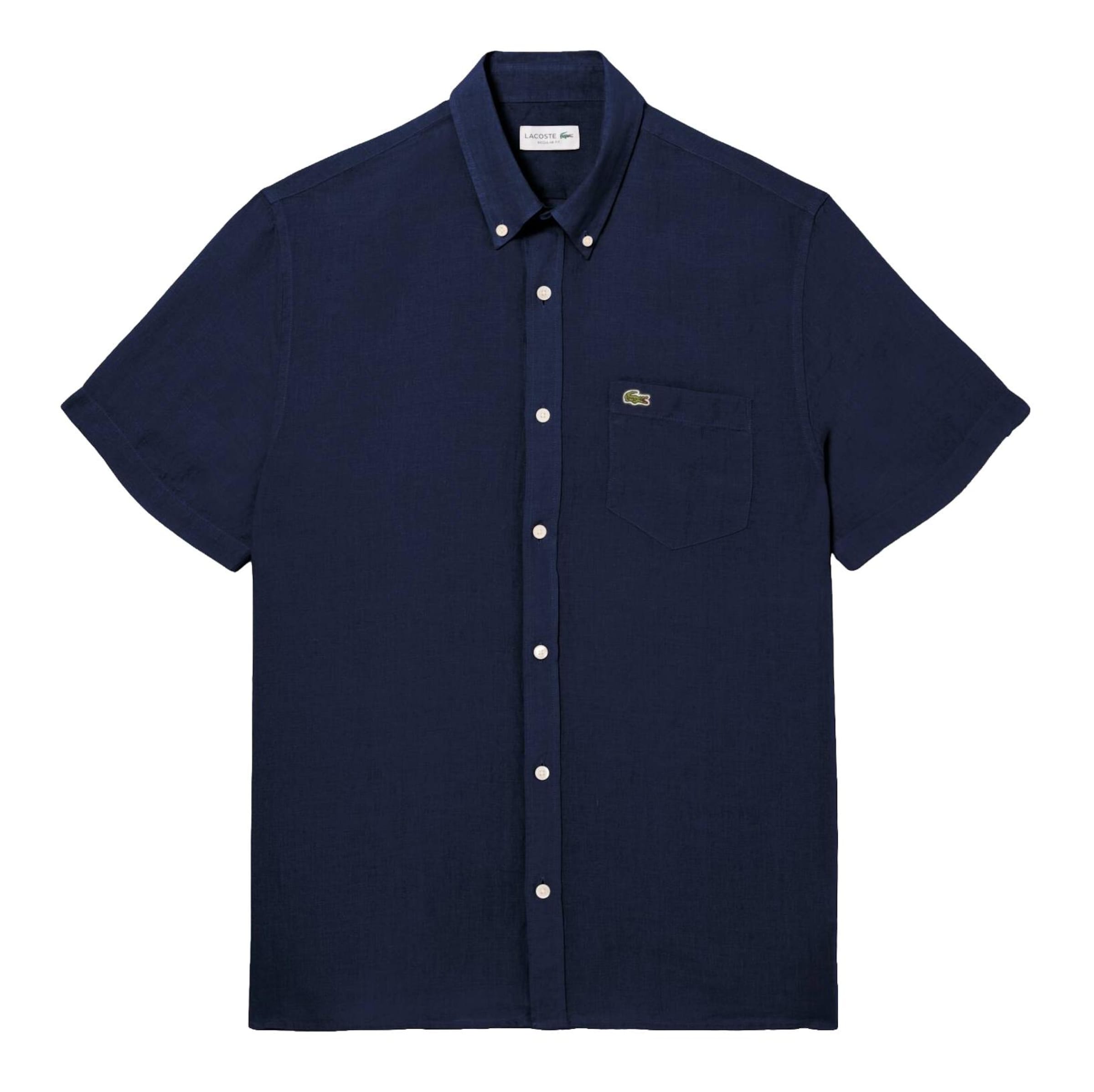 LACOSTE Regular fit Button Up Shirt in Blue: front