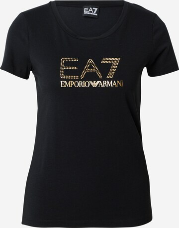 EA7 Emporio Armani T-Shirt in Schwarz: predná strana