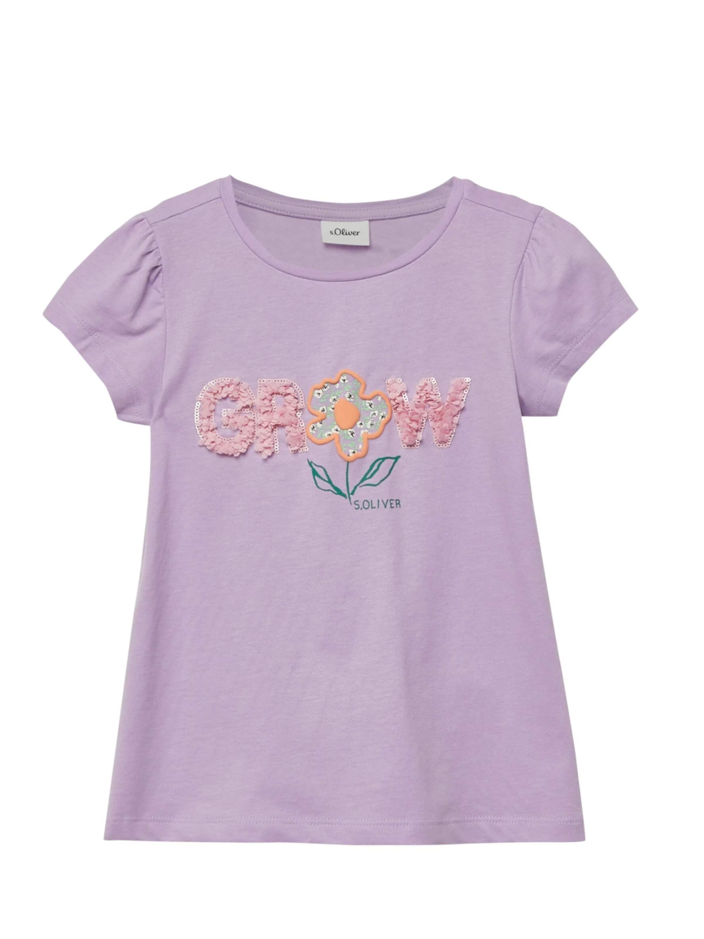 s.Oliver Shirt 's.Oliver - Meisjes t-shirt' in Lila: voorkant