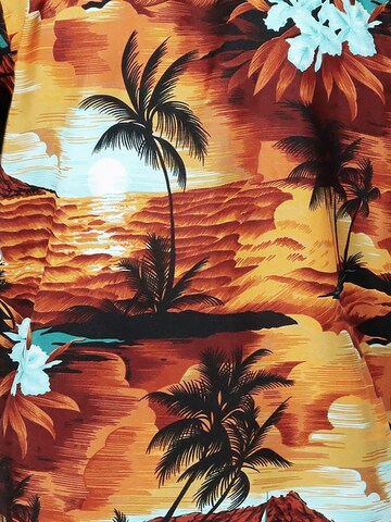 King Kameha Scarf 'Surf' in Brown