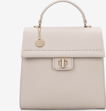 Zaino 'Zaino Donna Vegan Leather Diana & Co Firenze - Chiusura Girello Tracolla Regolabile' di Diana&Co. in beige: frontale