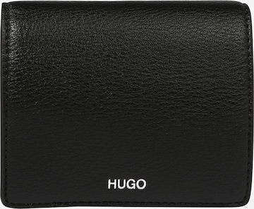 HUGO Wallet 'Eva' in Black: front