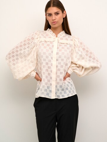 KAREN BY SIMONSEN Bluse 'Magga' i hvid: forside