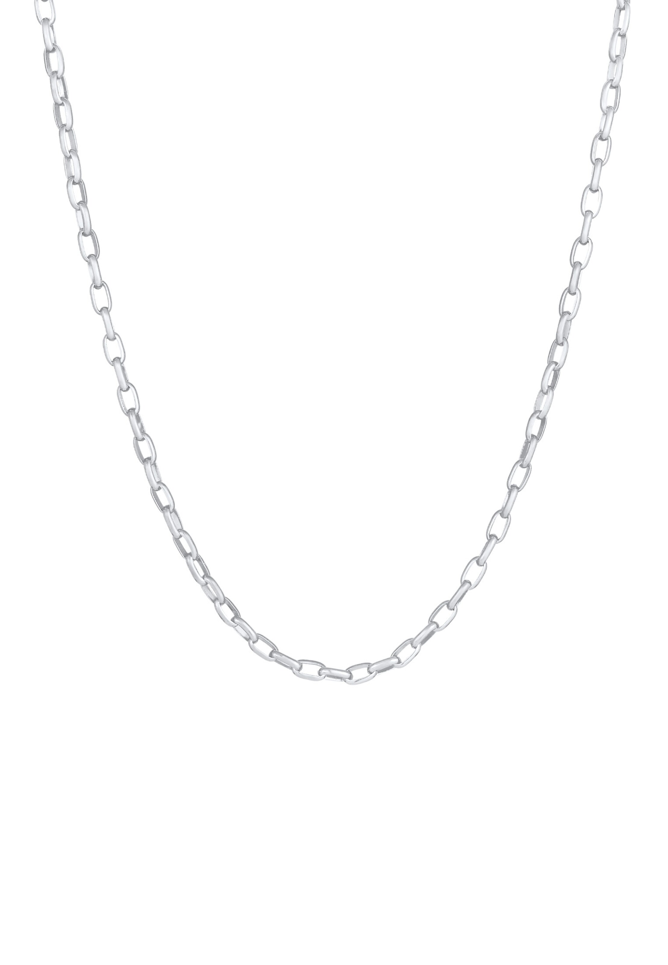 KUZZOI Halskette Basic Kette in Silber: Vorderseite