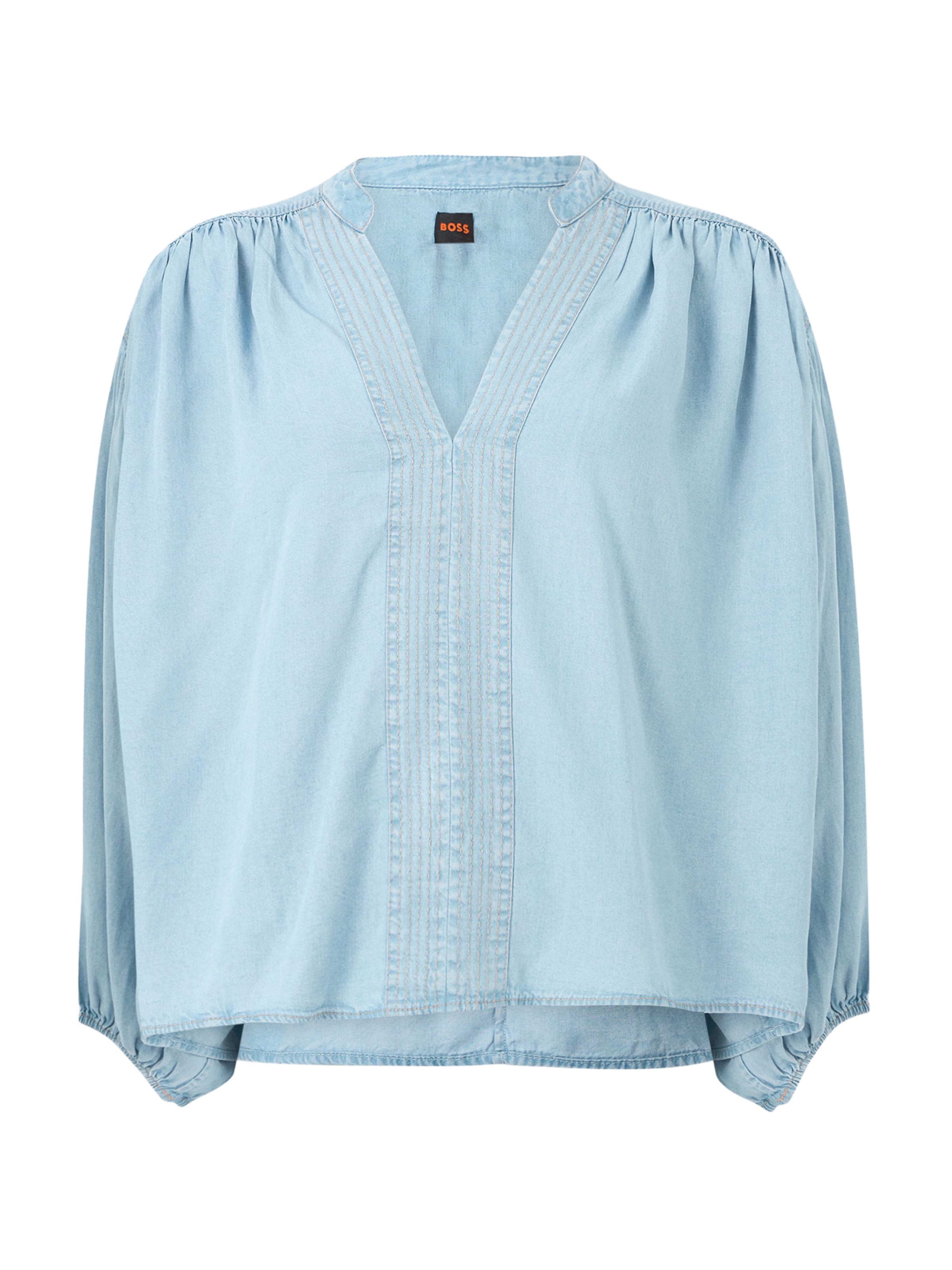 BOSS Bluse 'Barda' in Blau: Vorderseite