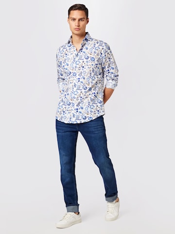 ETON Regular fit Button Up Shirt in Blue