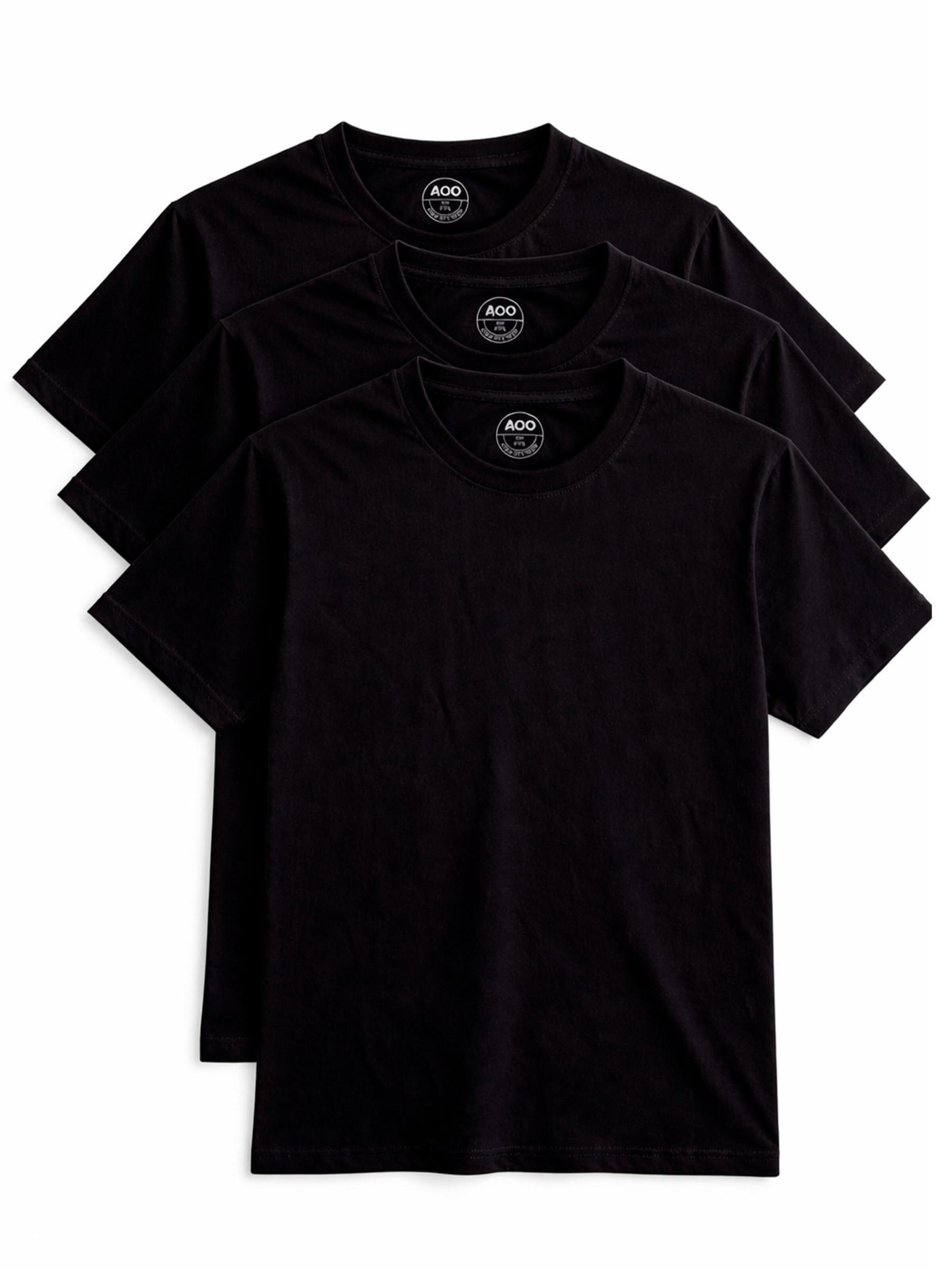A Question Of (AQO) Shirt in Black: front