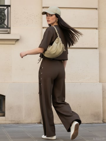Wide leg Pantaloni 'HDTilde' di HYPEDROP in verde