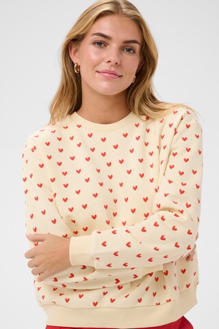 SAINT TROPEZ Sweatshirt 'PammaSZ' in Beige