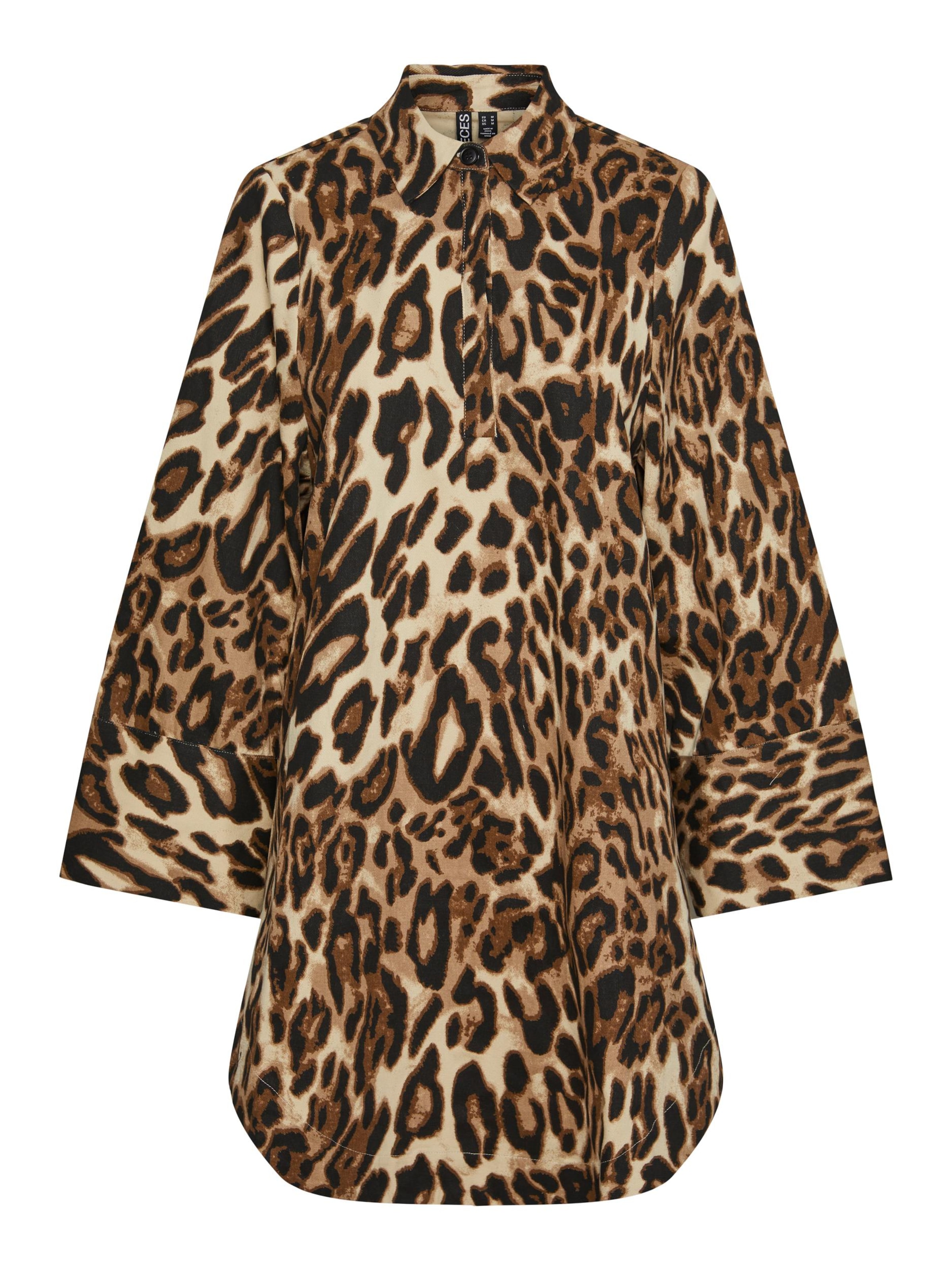 PIECES Sukienka koszulowa 'OLEO' w kolorze beżowy: przód