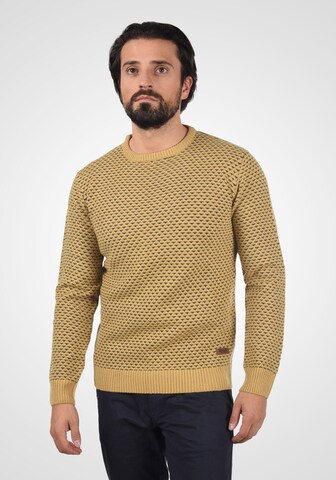 INDICODE JEANS Sweater 'Coppler' in Beige: front