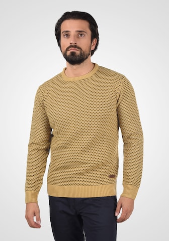 INDICODE JEANS Strickpullover 'Coppler' in Beige: predná strana