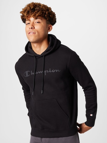 Champion Authentic Athletic Apparel Sweatshirt in Black: front