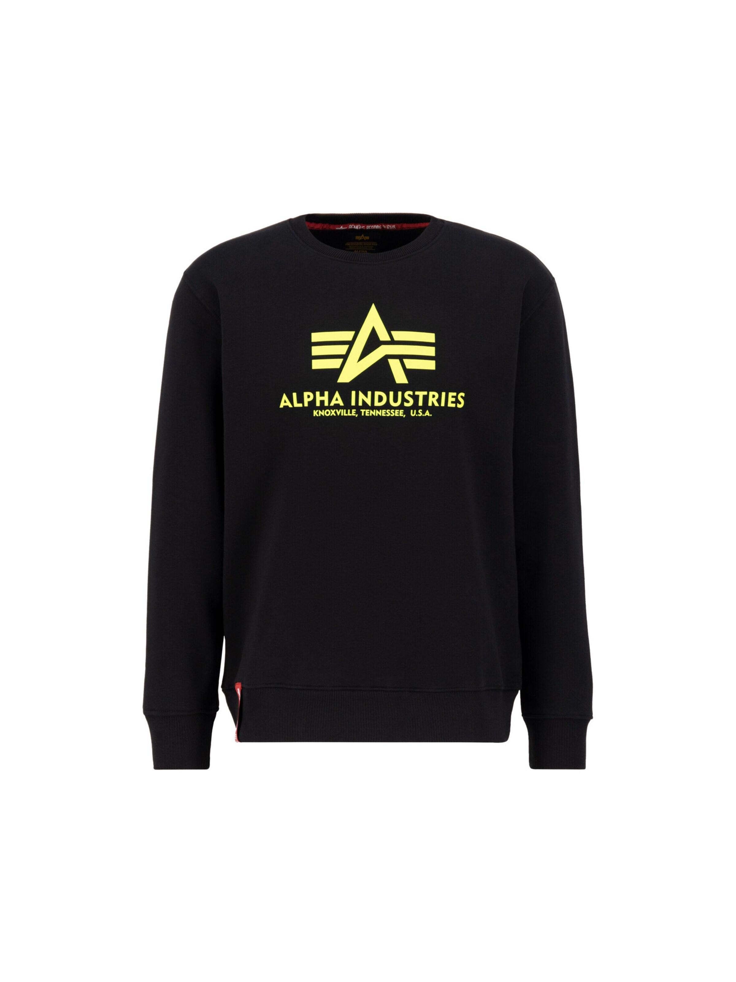 ALPHA INDUSTRIES Sweatshirt 'Basic'‌‌‌‌‌‌‌‌‌‌ in Schwarz: Vorderseite