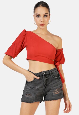 Campus Sutra - Blusa 'Adeline' en rojo