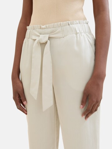 TOM TAILOR DENIM Regular Trousers in Beige