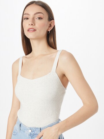 Regular Tops en tricot Calvin Klein en blanc : devant