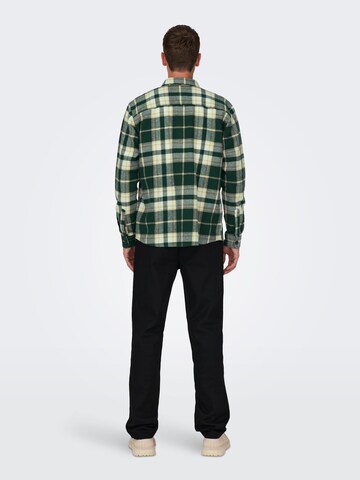 Only & Sons Comfort Fit Skjorte 'ONSMilo' i grøn