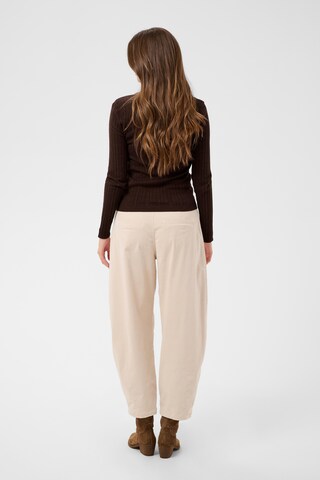 Pull-over 'Peloa' Cream en marron