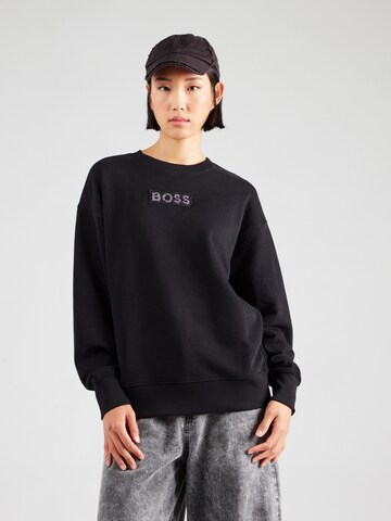 BOSS - Camiseta 'Eteia' en negro: frente