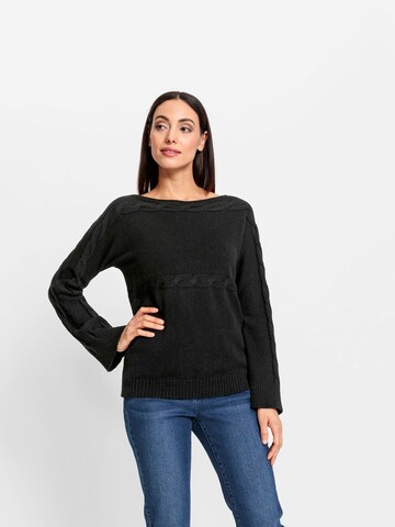 Pull-over heine en noir : devant