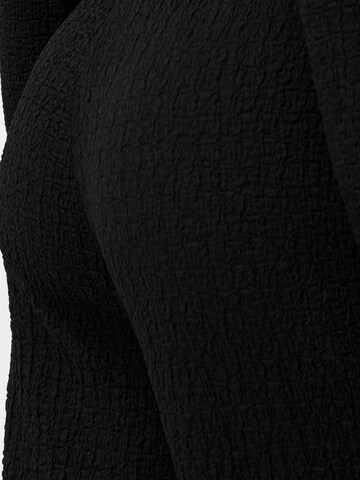 Bershka Wide leg Trousers in Black