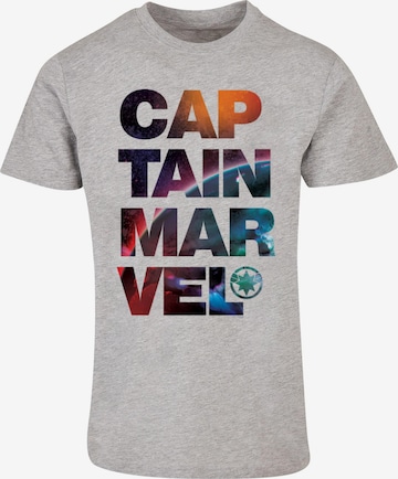 T-Shirt 'Captain Marvel - Space' ABSOLUTE CULT en gris : devant