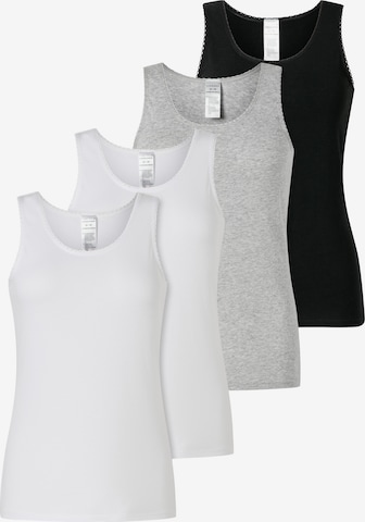 SCHIESSER Unterhemd ' Modern Multipacks ' in Grau: Vorderseite