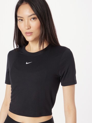 juoda Nike Sportswear Marškinėliai 'Essential'