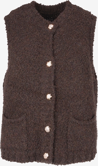 Seasons of April Strickweste 'Wendy' in XS-XL in mokka, Produktansicht