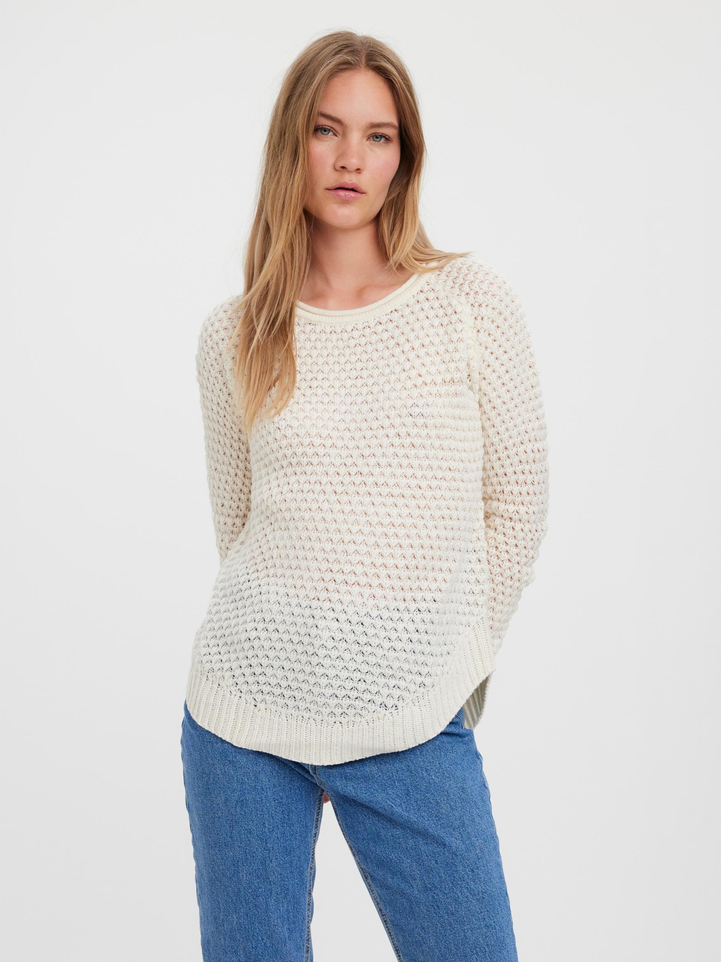 VERO MODA Sweater 'Esme' in Light Beige 