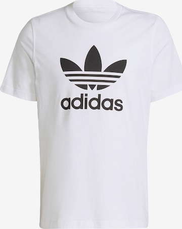 ADIDAS ORIGINALS Shirt 'Adicolor Classics Trefoil' in White: front