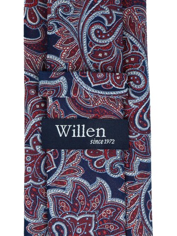 WILLEN Tie 'Marine Paisley' in Red