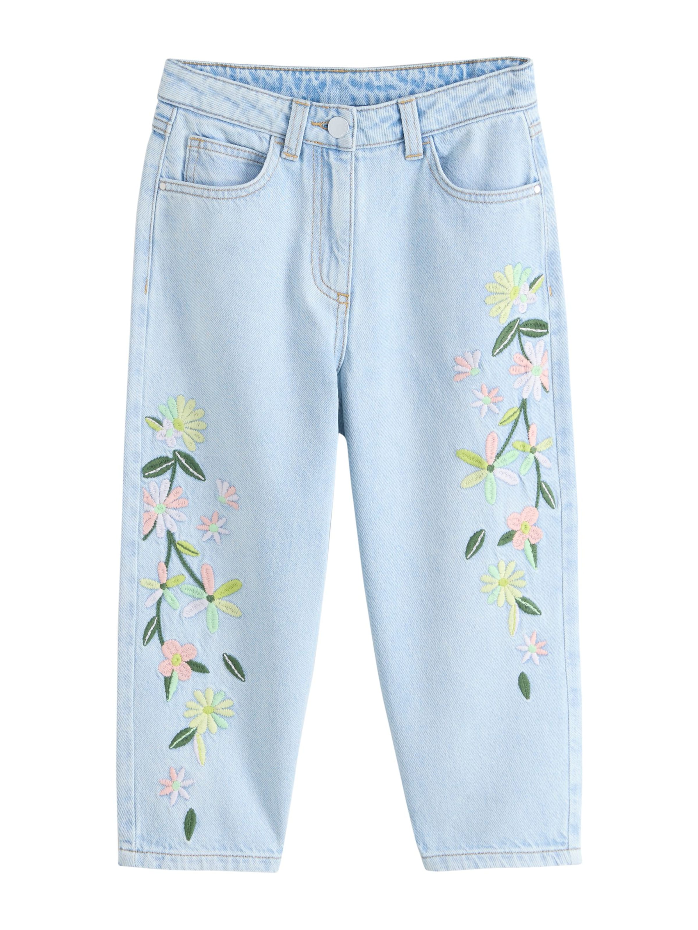 Next Baggy Jeans in Blauw: voorkant